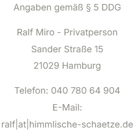 Angaben gemäß § 5 DDG